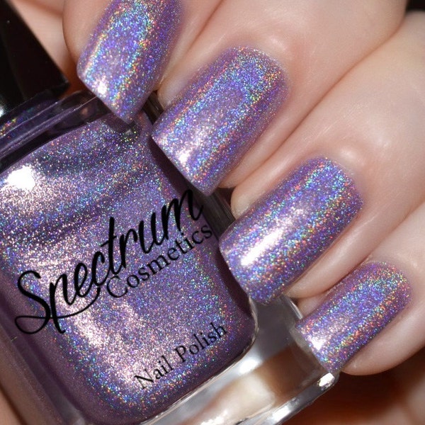 SEA WITCH Linear Holographic Purple Nail Polish