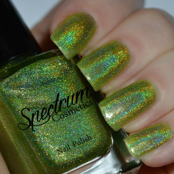 FROG PRINCE Holographic GREEN Nail Polish