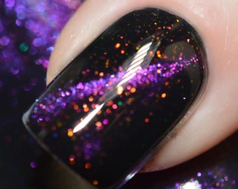 TAINTED LOVE Magnetic Nail Polish Black Copper Purple