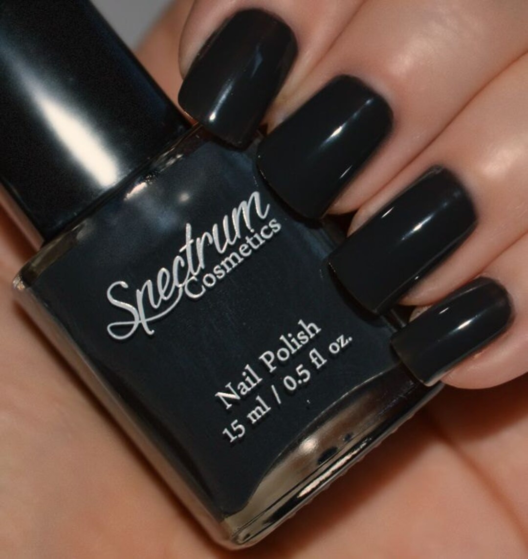 GARGOYLE Charcoal Gray Creme Halloween Nail Polish - Etsy