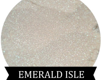 EMERALD ISLE Iridescent Green Sparkle Eyeshadow