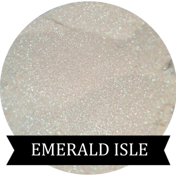 EMERALD ISLE Iridescent Green Sparkle Eyeshadow