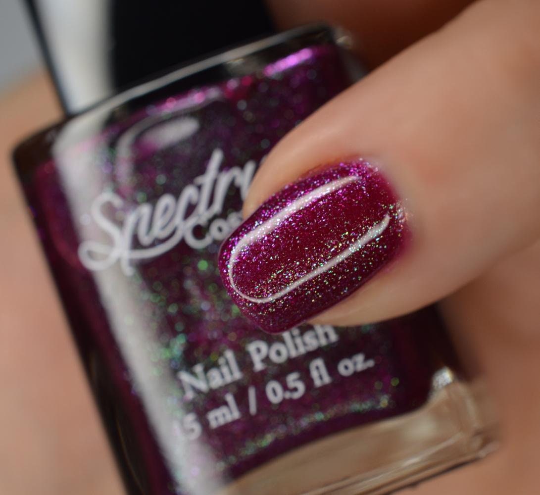 JELLY Of The MONTH Berry Nail polish with Duochrome Shimmer Grinchmas Holiday Nail Polish