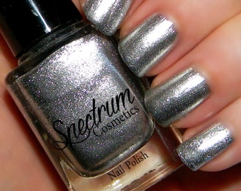 SILVER SNOWFLAKE Metallic Silver Nail Polish