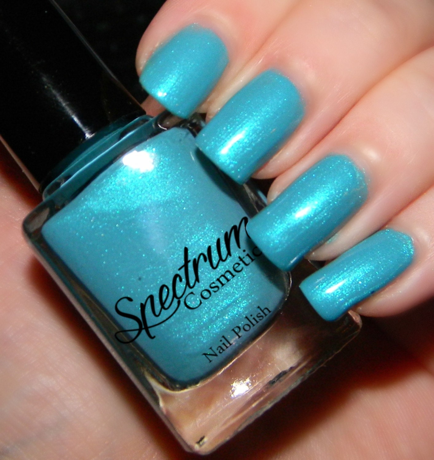 MERMAID COVE Shimmer Blue Aqua Nail Polish - Etsy