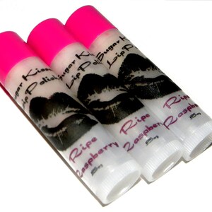 RIPE RASPBERRY Sugar Kisses Lip Polish Exfoliating Lip Scrub in a Tube image 2