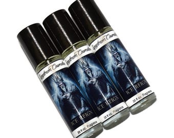 ICE REIGN Cologne Bergamot, Lemon, Mint, Pine, Artemisia, White Jasmine, Tonka, and Patchouli
