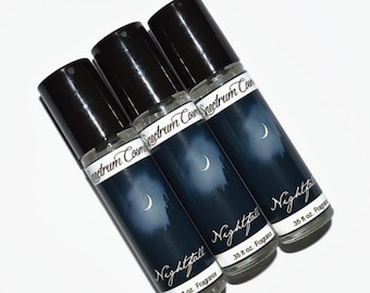 NIGHTFALL Perfume  Notes of Amber, Musk, Jasmine, Lemon, Saffron and Patchouli