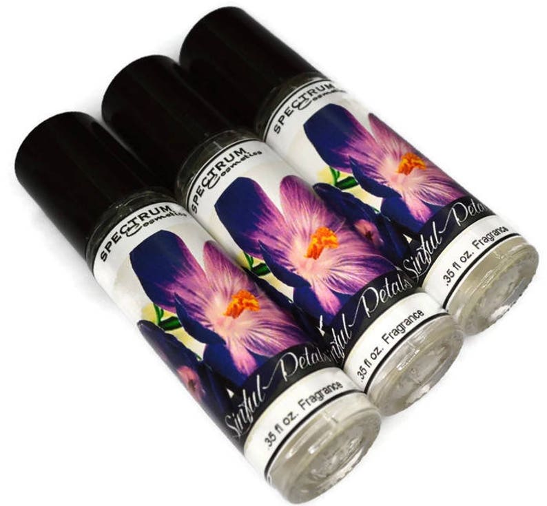 SINFUL PETALS Perfume Rose Petals Violet Blossoms Vanilla Etsy