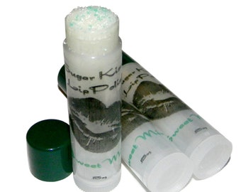 SWEET MINT Sugar Kisses Lip Polish  Exfoliating Lip Scrub in a Tube