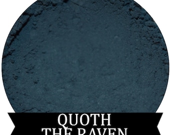 QUOTH THE RAVEN Matte Dusky Blue Eyeshadow Edgar Allan Poe Fall Halloween shade