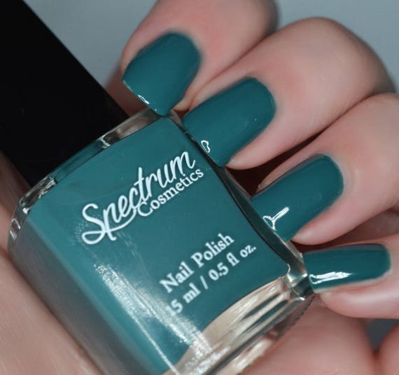 Blue green nail polish discount