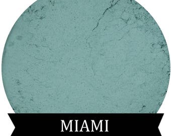 Matte Teal Eyeshadow MIAMI Mineral Makeup