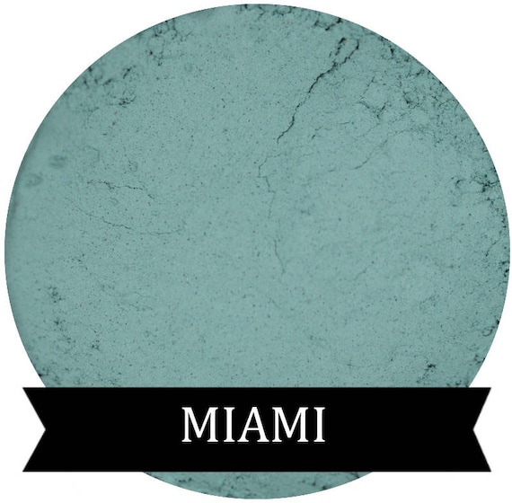 Matte Teal Eyeshadow MIAMI Mineral Makeup