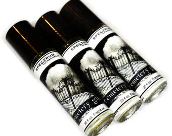 CEMETERY GATES Cologne Mens Fragrance Fall Halloween Line Woody moss, Red cedar, Musky bark, and Dark patchouli