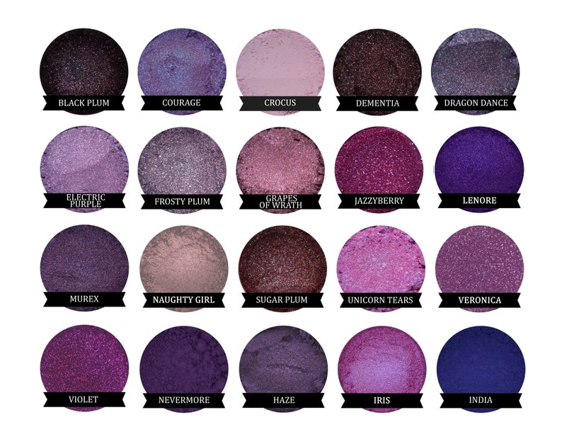 Purple Eyeshadow LENORE Mineral makeup image 4