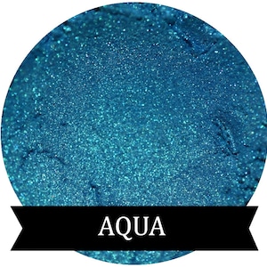 AQUA Blue Teal Shimmer Eyeshadow