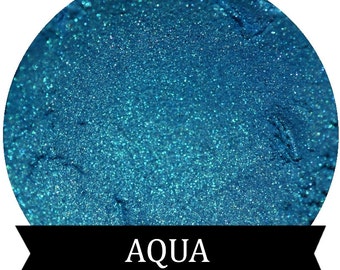 AQUA Blue Teal Shimmer Eyeshadow