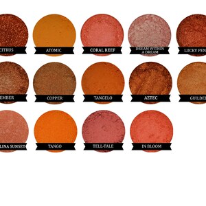 Orange Mineral Eyeshadow TANGO image 4