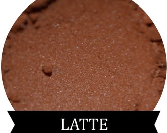 Fard à paupières brun givré LATTE maquillage minéral