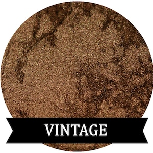 Dark Gold Eyeshadow mineral makeup VINTAGE