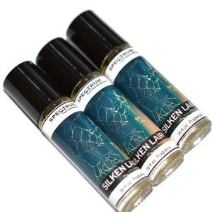 SILKEN LAIR  Fall Halloween Perfume Vanilla, Fig, Bergamot, Peach, Candied Rum and Amber