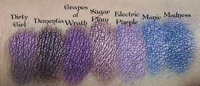 Dark Plum Purple Eyeshadow DEMENTIA image 3