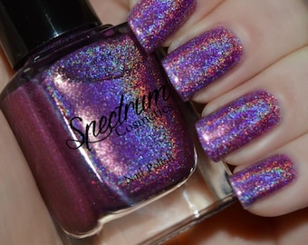 Vernis à ongles linéaire holographique rose violet violet FAIRY TALE