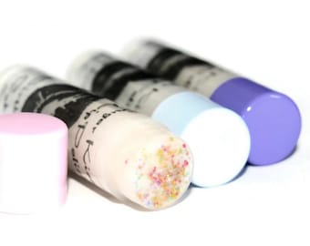 BIRTHDAY CAKE  Sugar Kisses Lip Polish  Exfoliating Lip Scrub in a Tube