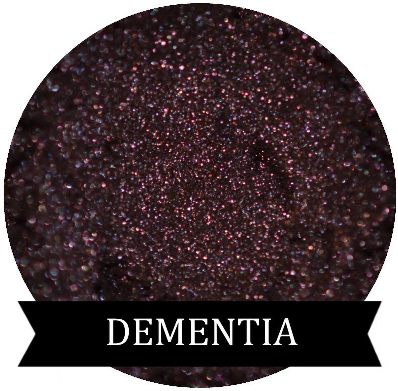 Dark Plum Purple Eyeshadow DEMENTIA image 1