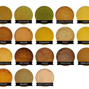 Matte Yellow Eyeshadow SUBMARINE Mineral Makeup image 6