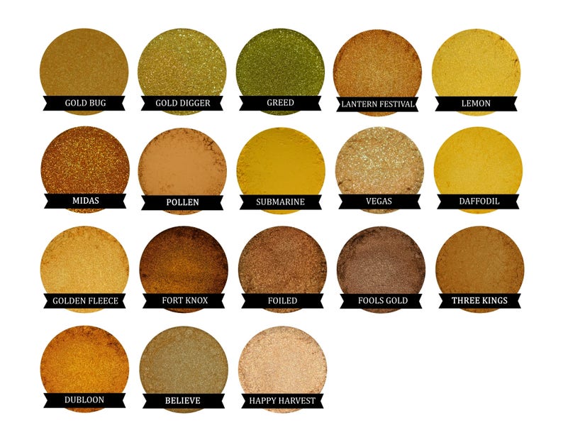 Matte Yellow Eyeshadow SUBMARINE Mineral Makeup image 6