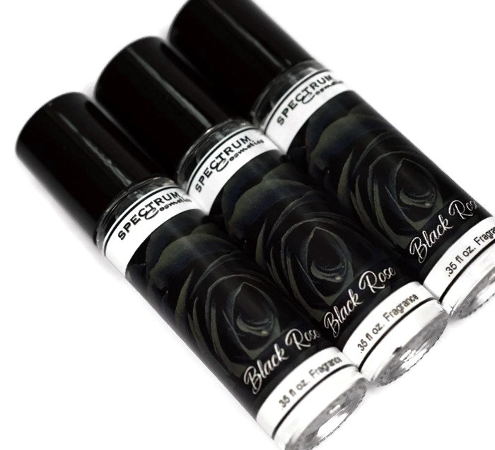 BLACK ROSE Perfume in a .35 Fl Oz. Glass Rollerball Bottle Etsy