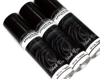 BLACK ROSE Perfume in a .35 fl oz. Glass Rollerball Bottle