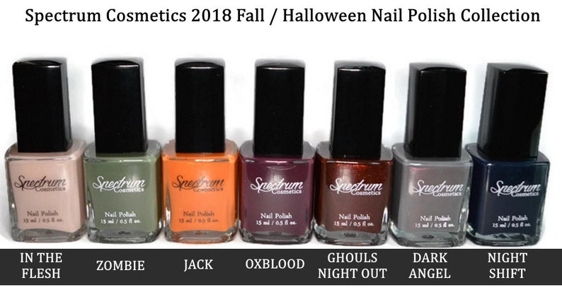 GHOULS NIGHT OUT Burgundy Nail Polish with Gold Glitter Fall Halloween image 4