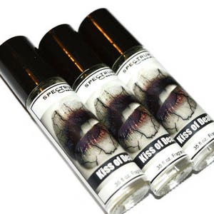 KISS OF DEATH  Perfume Teakwood, Citrus, Patchouli, Amber and Sandalwood