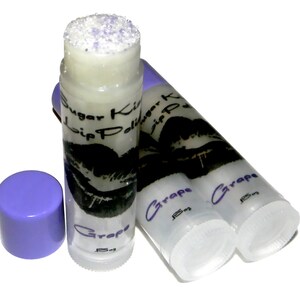 GRAPE  Sugar Kisses Lip Polish  Exfoliating Lip Scrub in a Tube