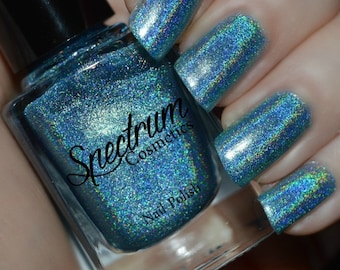 PRINCE CHARMING Holographic Blue Nail Polish