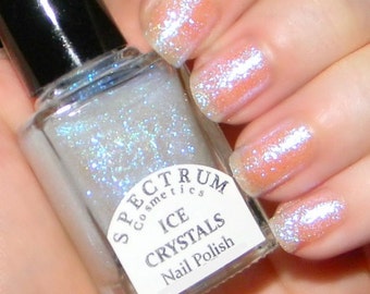 【bulebon】エバーネイルK Milky Crystal (S) ICE CRYSTALS Glittery Top Coat Nail Polish Winter Blues Collection