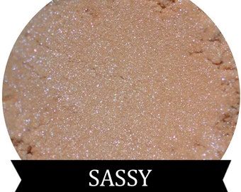 SASSY Nude eyeshadow with Violet shimmer
