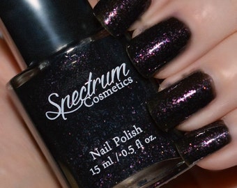 BOOK OF SHADOWS Black Flake Nail Polish