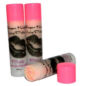 PINK LEMONADE Sugar Kisses Lip Polish  Exfoliating Scrub with Jojoba Beads