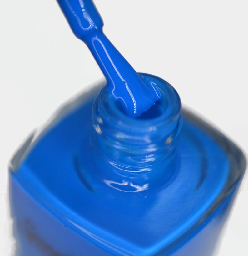 OHM MY GOD Neon Blue Nail Polish image 3