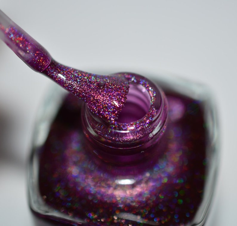 FAIRY TALE Linear Holographic Pink Violet Purple Nail Polish image 3