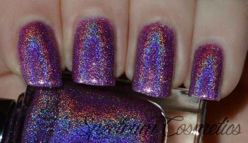 FAIRY TALE Linear Holographic Pink Violet Purple Nail Polish image 2