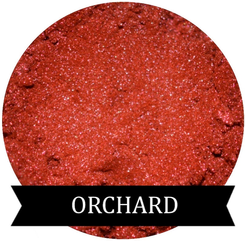 ORCHARD Bright Shimmery Metallic Red Eyeshadow image 1