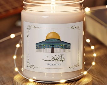 Palestine Candle, Palestinian Home Decor, Masjid Al-Aqsa Gift, Islamic Candle, Free Palestine Gift, Palestinian Candle, Eid Gift for Her