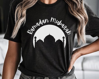 Ramadan Mubarak Shirt Ramadan Gifts, Ramadan 2026 Islamic Shirt Gift for Muslim Friend Ramadan Shirt for Muslim Women Gift Eid Shirt Islam