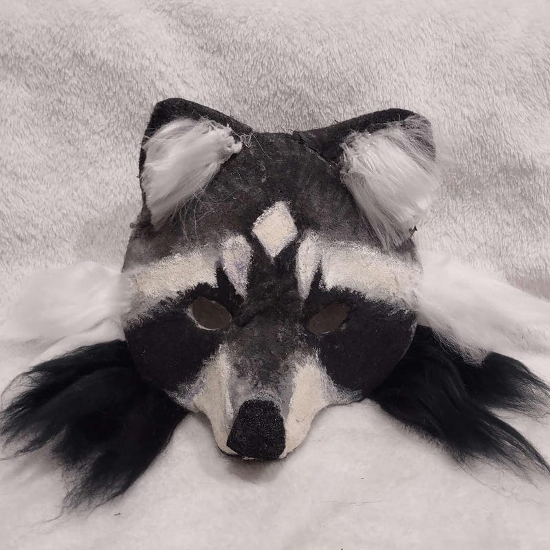 Therian Raccoon Mask - Etsy