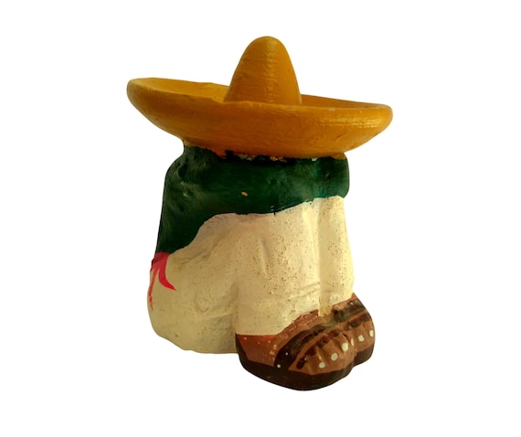 Handmade Talavera Ceramic Sleeping Mexican Man Figurine, Vintage Talavera Ceramic Figure, Mexican Dude Talavera, MEXICAN FOLK ART